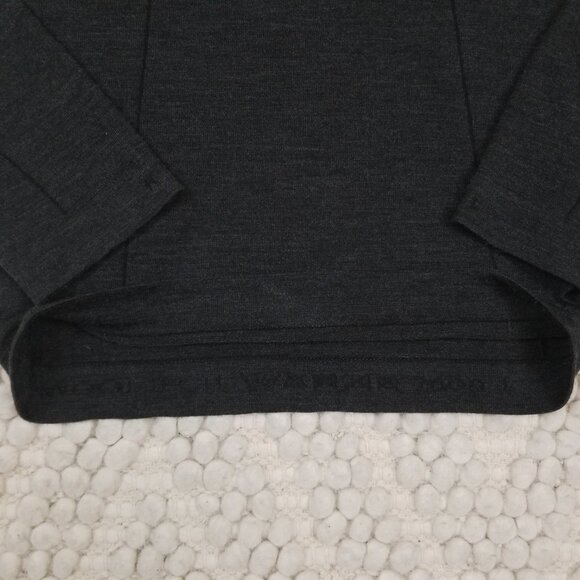 Falke Long Sleeve Wool-Tech Baselayer Top Dark Gray Sz Large - Picture 9 of 9